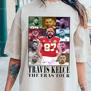 Travis Kelce The Eras Tour Shirt, Vintage Kelce Shirt Football Fan Gift, Footbal